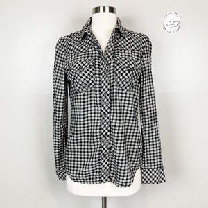 TRUE RELIGION • Black Plaid Western Shirt